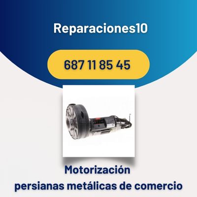 Motorización de persianas metálicas de comercio